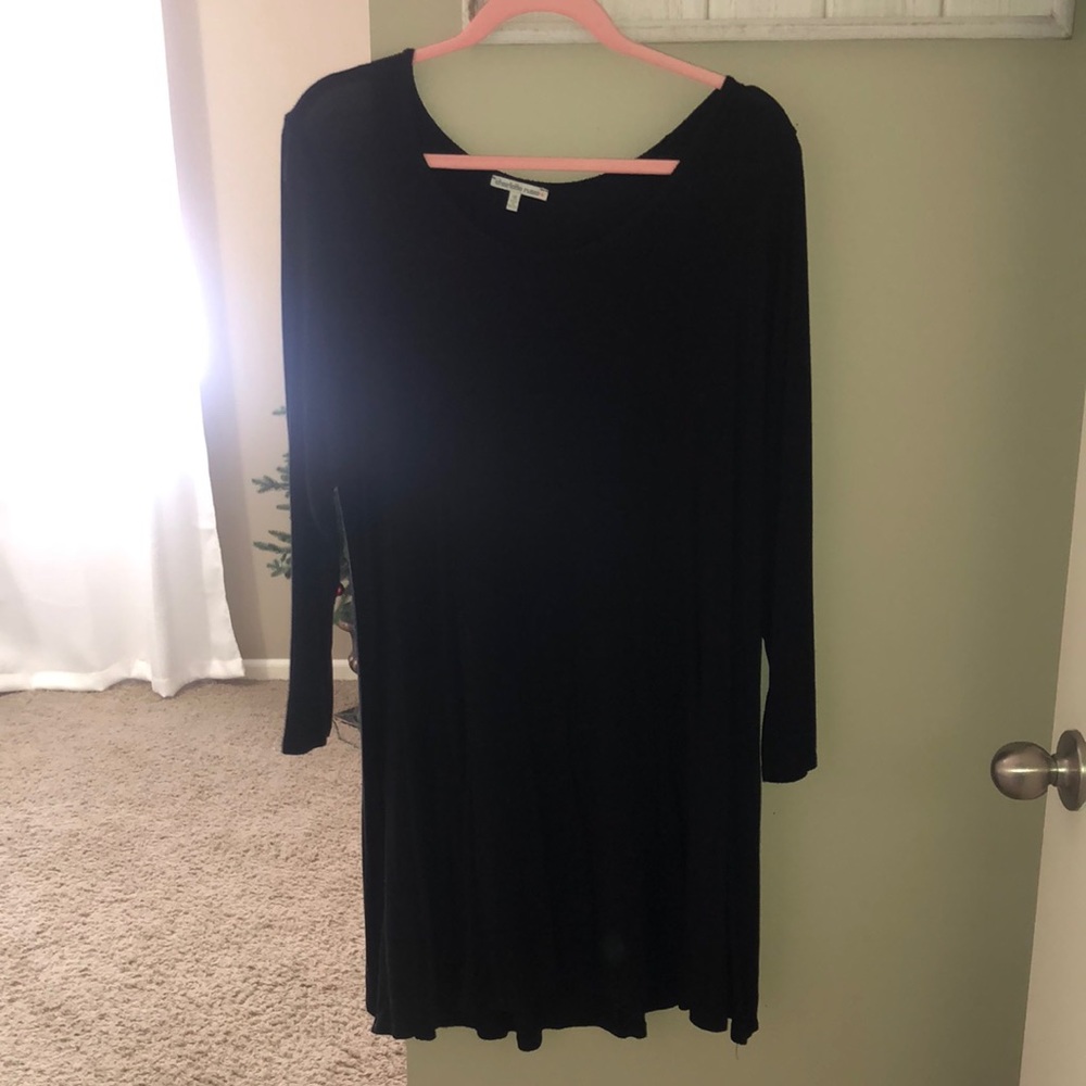 Charlotte Russe Black Midi Dress Size 1X